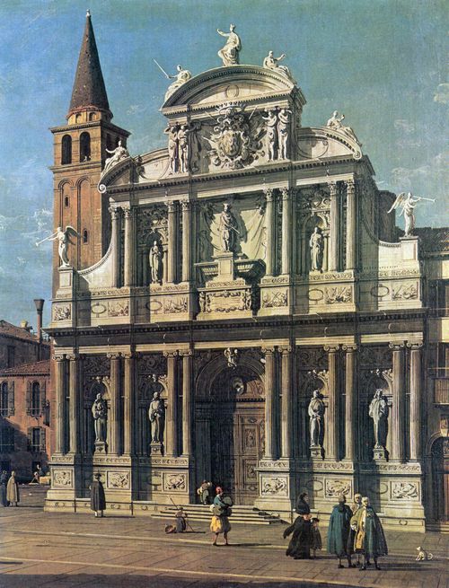 Canaletto (I): Campo S. Maria Zobenigo, Detail