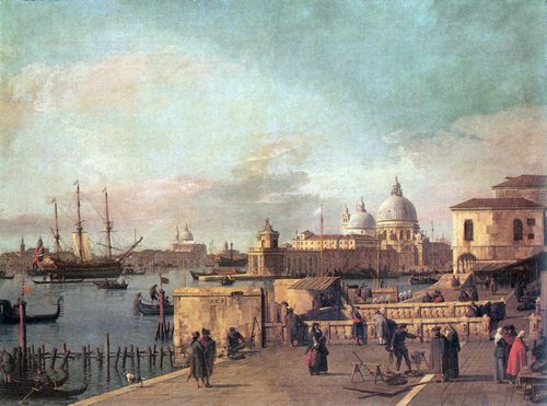 Canaletto (I): Mndung des Canal Grande, vom Molo aus gesehen