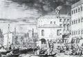 Canaletto (I): Molo nach Westen, mit dem Fonteghetto della Farina