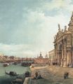 Canaletto (I): Ausschnitt aus: Mündung des Canal Grande, Blick nach Osten