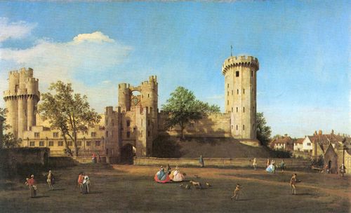 Canaletto (I): Warwick Castle, Ostseite