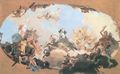 Tiepolo, Giovanni Battista: Skizze zu »Barbarossa empfängt Beatrix von Burgund als Braut«
