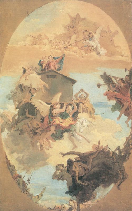 Tiepolo, Giovanni Battista: Skizze zu »Das Wunder der Santa Casa di Loreto«