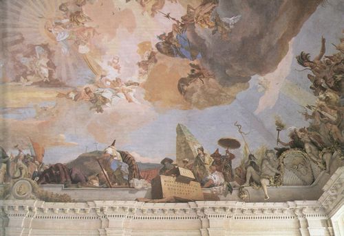 Tiepolo, Giovanni Battista: Wrzburg, Residenzschloss: »Asien« rechte Seite aus dem Deckenfresko