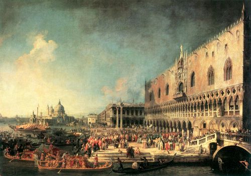 Canaletto (I): Der Einzug des Franzsischen Botschafters im Dogenpalast
