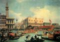 Canaletto (I): Der Bacino di San Marco mit dem Bucintoro