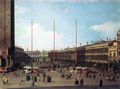 Canaletto (I): Piazza San marco gegen San Geminiano