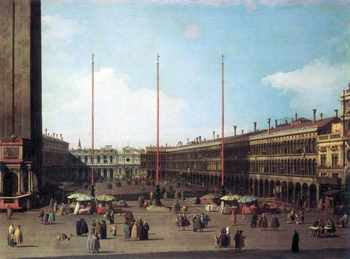 Canaletto (I): Piazza San marco gegen San Geminiano
