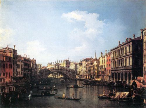 Canaletto (I): Die Rialtobrcke von Sden