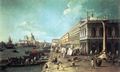 Canaletto (I): Der Molo mit der Bibliothek und dem Eingang zum Canal Grande