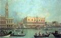 Canaletto (I): Vedute des Dogenpalastes