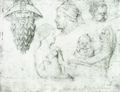 Pisanello: Skizzenbuchblatt mit Naturstudien