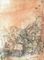 Pisanello: Höfischer Reiterzug mit drei Zwergen