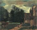 Constable, John: Die Kirche von East Bergholt und der Kirchhof, Abend