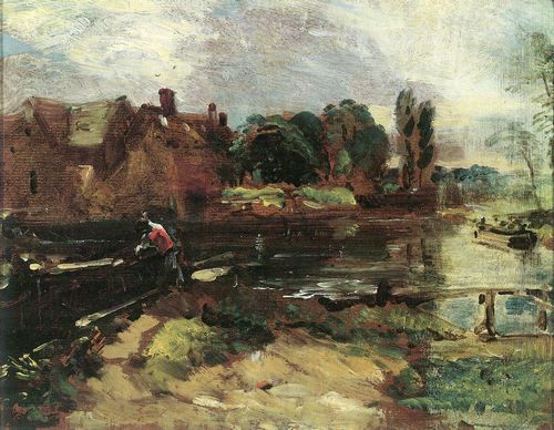 Constable, John: Die Mhle von Flatford von der Schleuse aus gesehen
