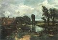 Constable, John: Die Mühle von Flatford von der Schleuse aus gesehen