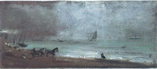 Constable, John: Brightons Strand mit einem Gig