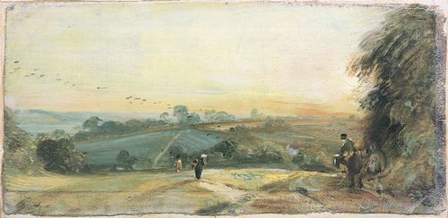 Constable, John: Herbstlicher Sonnenuntergang