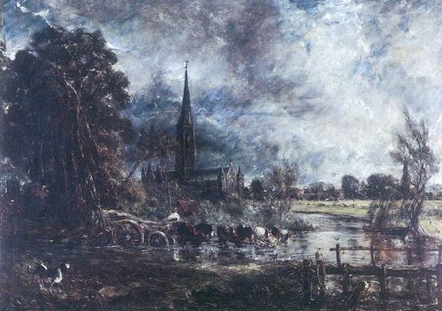 Constable, John: Studie zu »Die Kathedrale von Salisbury von den Flussauen aus gesehen«