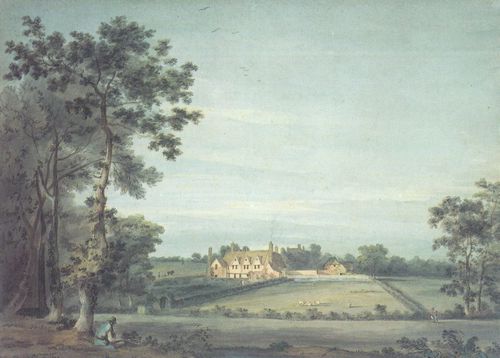 Constable, John: Das Old Lecture House, Dedham, gesehen vom Black Brook ber Long Meadow