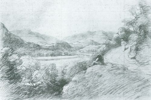 Constable, John: Der Fluss Brathay und das Dorf von Skelwith Bridge