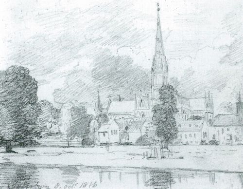 Constable, John: Die Kathedrale von Salisbury und der Palast des Bischofs