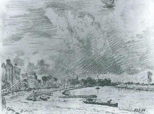 Constable, John: Szene auf der Themse
