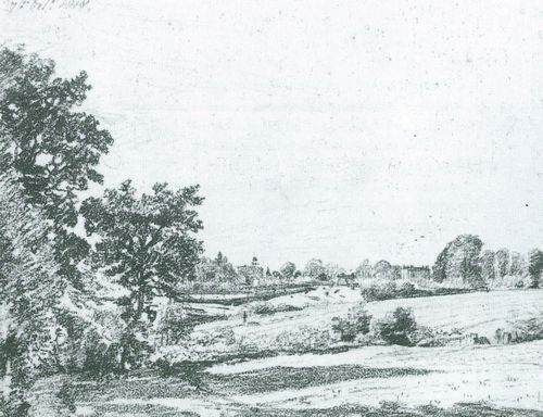 Constable, John: East Bergholt House und die Kirche St Mary's