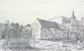 Constable, John: East Bergholts Kirche, mit dem Grab der eltern des Künstlers