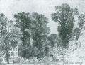 Constable, John: Ein Haus inmitten von Bäumen