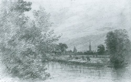 Constable, John: Die Kathedrale von Salisbury vom Fluss Nadder gesehen