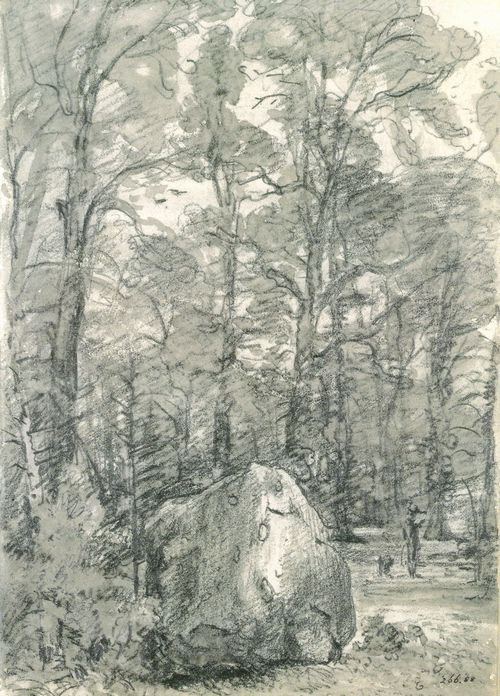 Constable, John: Ein Stein im Garten von Coleorton Hall