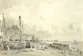 Constable, John: Brightons Strand, Blick nach Osten