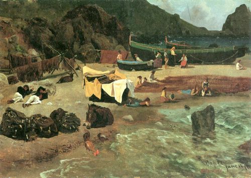 Bierstadt, Albert: Fischerboote in Capri