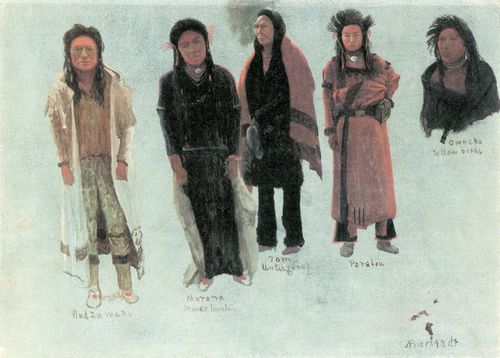 Bierstadt, Albert: Fnf Indianer