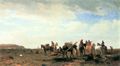 Bierstadt, Albert: Indianer auf der Reise, nahe Fort Laramie