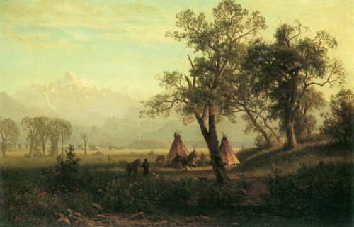 Bierstadt, Albert: Wind River Mountains, Nebraskas Landschaft