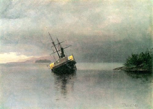 Bierstadt, Albert: Wrack der »Ancon« in Loring Bay, Alaska