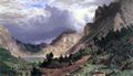Bierstadt, Albert: Sturm in den Rock Mountains, Mt. Rosalie