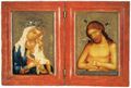 Meister von Hohenfurth: Diptychon Madonna mit Kind und Schmerzensmann