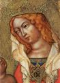 Meister von Hohenfurth: Anbetung der Heiligen Drei Könige, Detail der Maria mit Kind