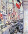 Hassam, Childe: Die Allee entlang von der 34. Straße, Mai 1917