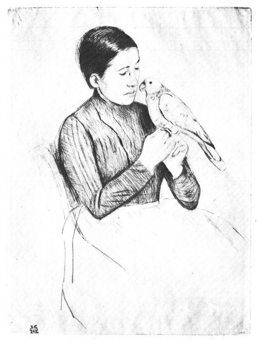 Cassatt, Mary: Der Papagei