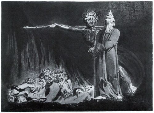Blake, William: Luzifer und der Papst in der Hlle