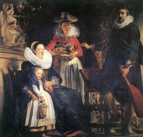 Jordaens, Jakob: Selbstporträt mit Ehefrau und Tochter Elisabeth Elisabeth