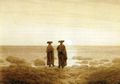 Friedrich, Caspar David: Zwei Männer bei Mondaufgang am Meer
