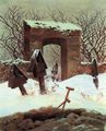 Friedrich, Caspar David: Friedhof im Schnee (Winterlandschaft)