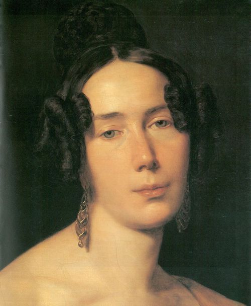 Waldmller, Ferdinand Georg: Bildnis der Frau Magdalena Werninger, geb. Holzinger, Detail