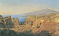 Waldmller, Ferdinand Georg: Ruine des Griechischen Theaters zu Taormina in Sizilien