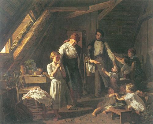 Waldmller, Ferdinand Georg: Der Abschied von den Eltern